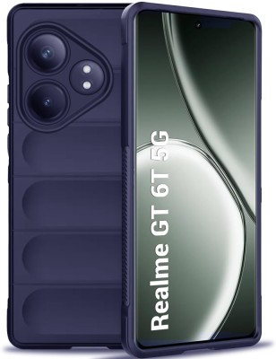 Micvir Back Cover for Realme GT 6T 5G(Blue, 3D Case, Silicon, Pack of: 1)