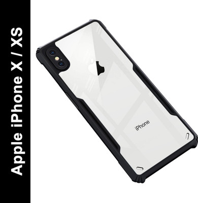 Zapcase Back Cover for Apple iPhone X, Apple iPhone XS(Black, Shock Proof, Pack of: 1)