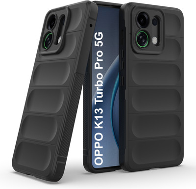 GLOBAL NOMAD Back Cover for OPPO K13 Turbo Pro 5G(Black, 3D Case, Silicon, Pack of: 1)