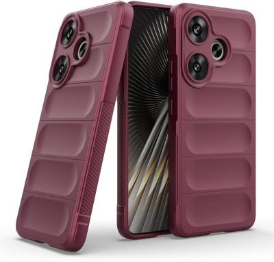 RUNICHA Back Cover for Poco F6 5G(Purple, Shock Proof, Silicon, Pack of: 1)