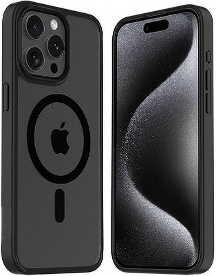 Nice Assoseries HUB Back Cover for APPLE iPhone 14 Pro Max Matte Soft Case Compatible with MagSafe, Military Grade Protection(Black, Shock Proof, Pack of: 1)