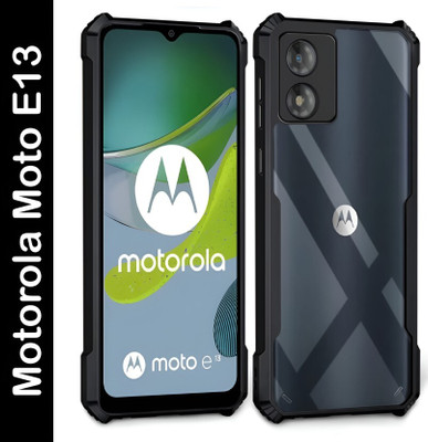 SRT Back Cover for Moto E13(Black, Pack of: 1)