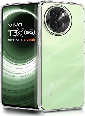 Mobtech Back Cover for Vivo T3x 5G, vivo Y200i 5G(White, Shock Proof, Pack of: 1)