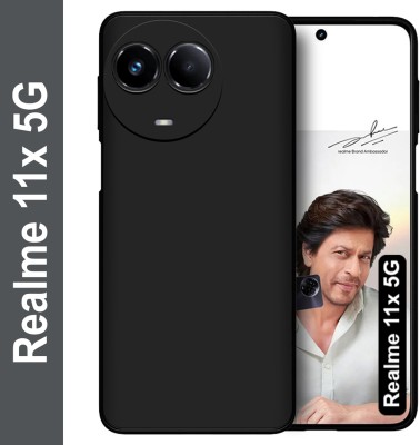 Nainz Back Cover for Realme 11x 5G(Black, Grip Case, Pack of: 1)