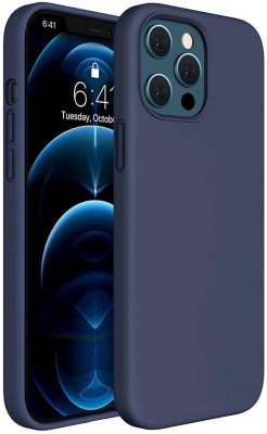 Finaux Back Cover for iPhone 12 Pro Max(Blue, Ribbon Case, Silicon, Pack of: 1)
