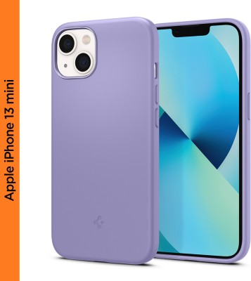 Spigen Sillicone Fit Back Cover for Apple iPhone 13 mini(Purple, Grip Case, Silicon, Pack of: 1)