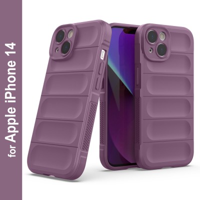 Zapcase Back Cover for Apple iPhone 14(Purple, 3D Case, Silicon, Pack of: 1)