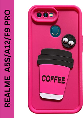 Hive Back Cover for OPPO A5S, A12, F9 PRO, A11K(Pink, Grip Case, Silicon, Pack of: 1)