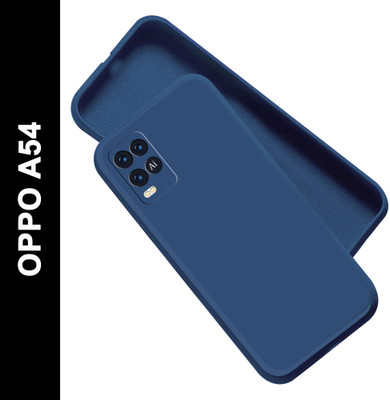 Artistque Back Cover for Oppo A54(Blue, Matte Finish, Silicon, Pack of: 1)