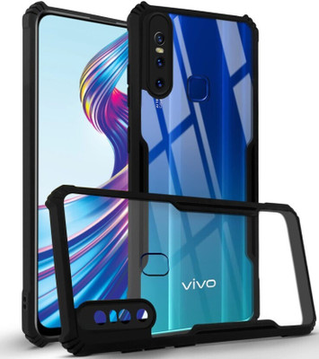 DMJHP Back Cover for Vivo V15(Black, Pack of: 1)