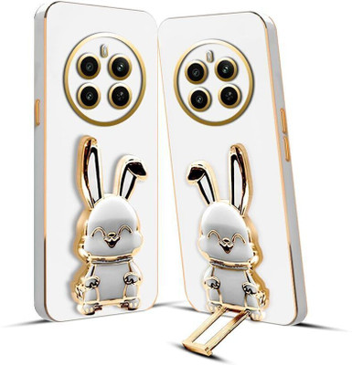 SYOTT Back Cover for realme 12+ 5G, realme P1 5G, realme narzo 70 5G, realme Narzo 70 Pro 5G(White, Gold, Cases with Holder, Pack of: 1)