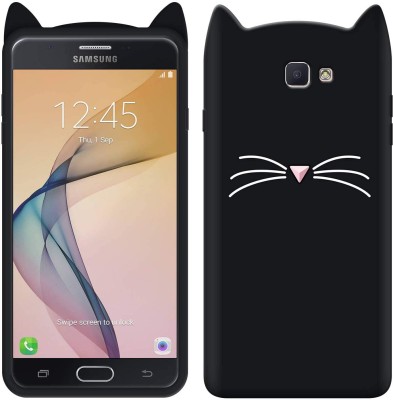 COVERBLACK Back Cover for SAMSUNG J7Max- SM-G615F(Black, Grip Case, Silicon, Pack of: 1)