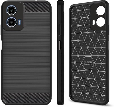 BINTAGE Back Cover for Motorola Moto G34 5G(Black, Grip Case, Silicon, Pack of: 1)