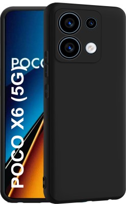 CEDO XPRO Back Cover for Poco X6 5G(Black, Dual Protection, Silicon, Pack of: 1)