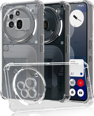 CLOYAAR Back Cover for Nothing Phone (3a) Pro(Transparent, Camera Bump Protector, Silicon, Pack of: 1)