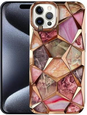 Kovado Back Cover for Apple Iphone 15 Pro Max Glitter Sparkle and Detachable Print Case(Gold, Electroplated)