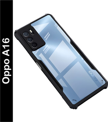 ADI Creations Back Cover for Oppo A16(Black, Camera Bump Protector, Pack of: 1)