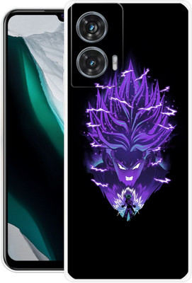 FRONK Back Cover for Motorola G85 5G, VEGETA, GOKU, DRAGON, BALL, Z(Purple, Flexible, Silicon, Pack of: 1)