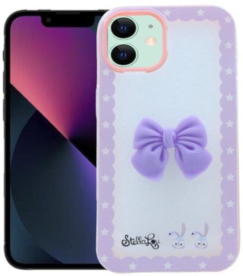 Mystry Box Back Cover for iphone 12 Pro Max(Purple, Ribbon Case, Silicon, Pack of: 1)