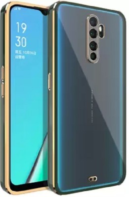 Wellchoice Back Cover for MI REDMI NOTE 8 PRO ( Green, Gold, Transparent )(Gold, Shock Proof, Silicon, Pack of: 1)