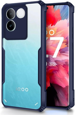 Pikkme Back Cover for iQOO Z7 Pro 5G(Blue, Camera Bump Protector, Pack of: 1)