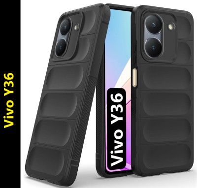 WAREVA Back Cover for Vivo Y36, >>>ORIGINAL<<<(Black, Camera Bump Protector, Pack of: 1)