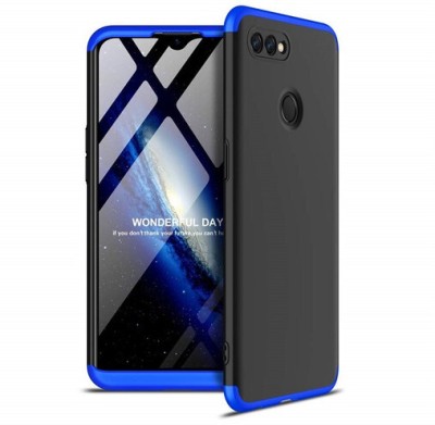 AKSP Back Cover for 3 in 1 360° Anti Slip Super Slim Oppo A12 /Oppo A11K /Oppo F9 Pro / Oppo A5S(Blue, Black, Blue, Dual Protection, Pack of: 1)