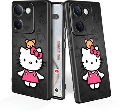 printwhiz Back Cover for Vivo Y200 Pro 5G, Vivo Y300Plus(Black)
