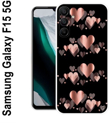 Lovelock Back Cover for Samsung Galaxy F15 5G(Black, Pink, Flexible, Silicon, Pack of: 1)