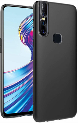DMJHP Back Cover for Vivo V15(Black, Camera Bump Protector, Pack of: 1)