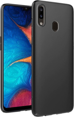 Mobile Case Cover Back Cover for Samsung Galaxy A20, Samsung Galaxy A30(Black, Camera Bump Protector, Silicon, Pack of: 1)