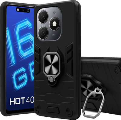 BOZTI Back Cover for Infinix Hot 40i(Black, Rugged Armor, Pack of: 1)