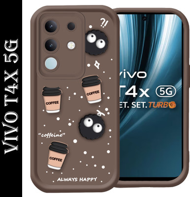CASETASTIC Back Cover for Vivo T4x 5G(Brown, 3D Case, Pack of: 1)