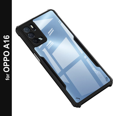 Zapcase Back Cover for Oppo A16(Black, Shock Proof, Pack of: 1)