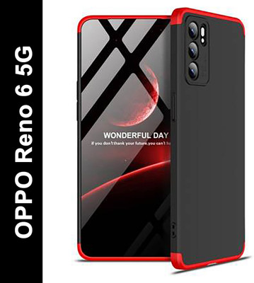 coverplay Back Cover for Oppo Reno6 5G(Red)