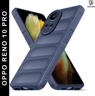 GLOBAL NOMAD Back Cover for Oppo Reno 10 Pro(Blue, Shock Proof, Silicon, Pack of: 1)