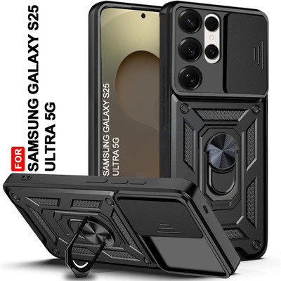 AESTMO Back Cover for Samsung Galaxy S25 Ultra 5G(Black, Slider, Pack of: 1)