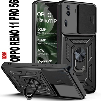 AESTMO Back Cover for Oppo Reno 11 Pro 5G(Black, Slider, Pack of: 1)