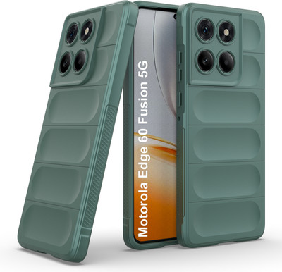 Zapcase Back Cover for Motorola Edge 60 Fusion 5G(Green, 3D Case, Silicon, Pack of: 1)