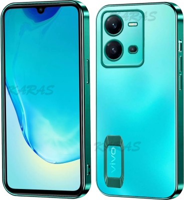 ANTICA Back Cover for vivo V25 5G | Logo View Each Lens with CD Pattern Case(Green, Camera Bump Protector, Silicon, Pack of: 1)