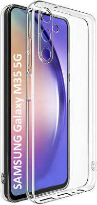 DMJHP Back Cover for SAMSUNG Galaxy M35 5G(Transparent, Camera Bump Protector, Pack of: 1)