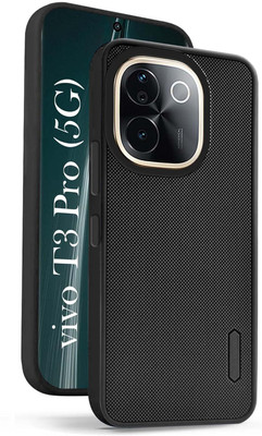 YoZoo Back Cover for iQOO Z9s Pro 5G / Vivo T3 Pro 5G(Black, Grip Case, Silicon, Pack of: 1)