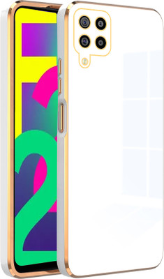SMARTPOCKET Back Cover for SAMSUNG Galaxy F22, SAMSUNG Galaxy A22 4G(White, Gold, Pack of: 1)