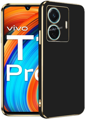 Mobile Mart Back Cover for Vivo T1 Pro 5G, iQOO Z6 Pro 5G(Black, Electroplated, Pack of: 1)
