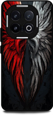 FAZAKA Back Cover for iQOO 13 5G On Glossy Metal Phone Cover | DEVIAL & EAGLE WINGS(Multicolor, Shock Proof, Pack of: 1)