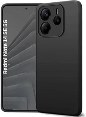KWINE CASE Back Cover for Redmi Note 14 SE 5G(Black, Grip Case, Silicon, Pack of: 1)