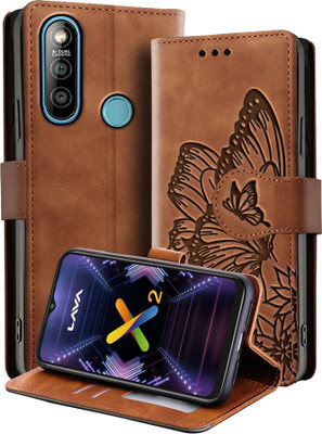 Mobishield Back Cover for Lava X2(Brown, Magnetic Case, Pack of: 1)