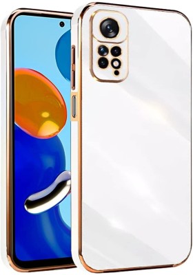 ANTICA Back Cover for Redmi Note 11 4G |View Electroplated Chrome 6D Case Soft TPU(White, Dual Protection, Silicon, Pack of: 1)
