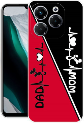 FRONK Back Cover for Infinix Note 40X 5G, MOM, DAD, MOTHER, FATHER, LOVE(Red, Flexible, Silicon, Pack of: 1)