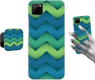 Coberta Case Back Cover for Realme C11(Blue, Green, Cases with Holder, Pack of: 2)